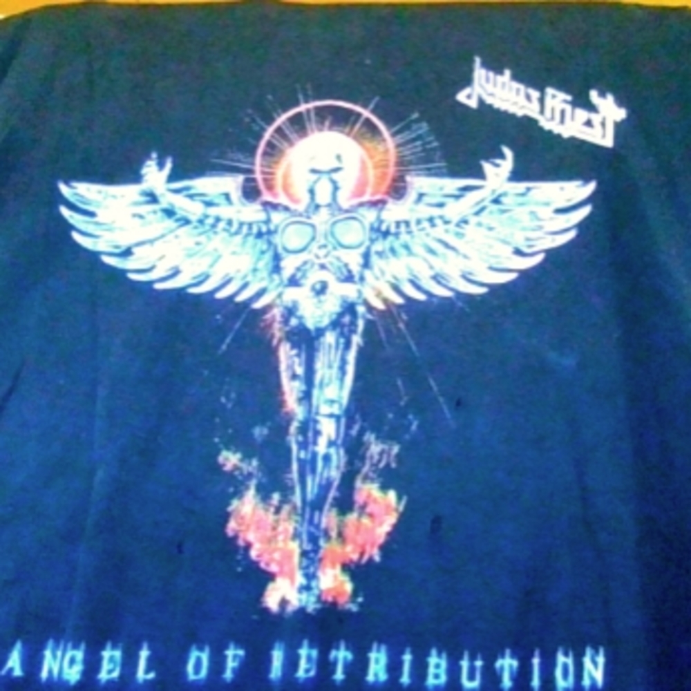 Judas Priest Angel of Retribution XL Merch T-Shirt Distressed